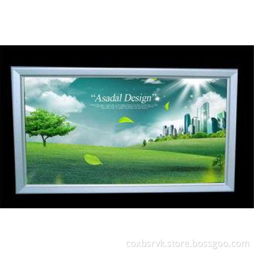 Magnetic Solar Led Backlit Light Box , B2 Frameless Adverti